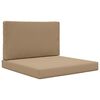 vidaXL Coussin de canap&eacute; d'ext&eacute;rieur Polyester Taupe 80 x 80 cm