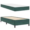 vidaXL Cadre de lit avec matelas Vert fonc&eacute; 80 x 200 cm tissu
