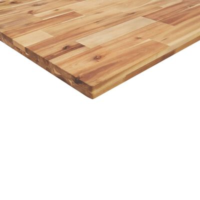 vidaXL Dessus de table carré 80x80x4 cm bois massif d'acacia