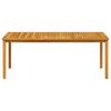 vidaXL Table de jardin 200x100x74 cm Bois d'acacia massif