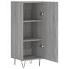 vidaXL Buffet Sonoma gris 34,5x34x90 cm Bois d'ing&eacute;nierie