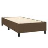 vidaXL Sommier &agrave; lattes de lit avec matelas Marron fonc&eacute; 90x200 cm