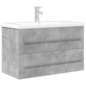 vidaXL Ensemble de meubles de salle de bain 2 pcs gris b&eacute;ton