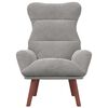 vidaXL fauteuil Gris clair 69 x 74 x 93 cm Velours