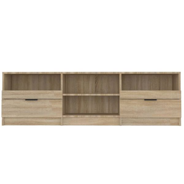 vidaXL Meuble TV Ch&ecirc;ne sonoma 150x33,5x45 cm Bois d'ing&eacute;nierie
