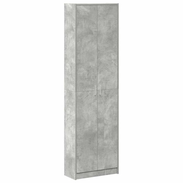 vidaXL Armoire Gris béton 55 x 25 x 189 cm Bois d'ingénierie