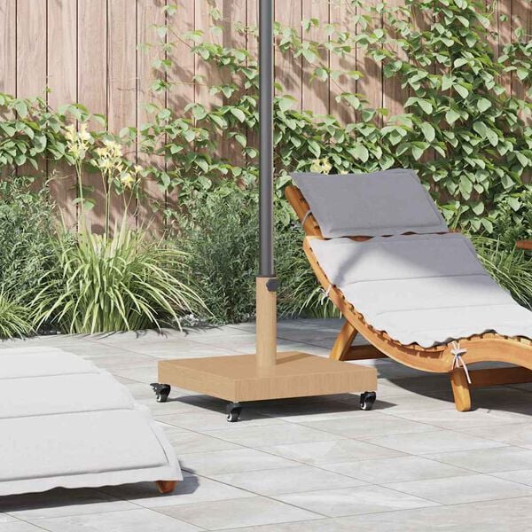 vidaXL Pied de parasol Bois Clair 45 x 45 x 31,5 cm