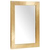 vidaXL Miroir de salle de bain Montage mural Dor&eacute; 50 x 2,5 x 70 cm