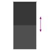 vidaXL Store enrouleur occultant noir 40 x 100 cm