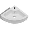 vidaXL Lavabo avec trou de trop-plein 45x32x12,5 cm Blanc