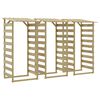 vidaXL Pergolas avec toits 3 pcs 100x90x200 cm Bois de pin impr&eacute;gn&eacute;