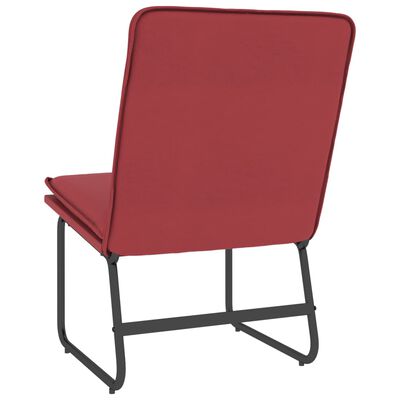 vidaXL Chaise longue Rouge bordeaux 54x75x76 cm Similicuir
