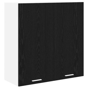 vidaXL Armoire suspendue Ch&ecirc;ne noir 80 x 31 x 80 cm Bois d'ing&eacute;nierie