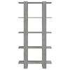 vidaXL Biblioth&egrave;que/s&eacute;parateur de pi&egrave;ce gris b&eacute;ton bois d'ing&eacute;nierie