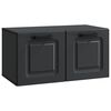 vidaXL Meuble TV mural Noir 59,5 x 31 x 30 cm Bois d'ing&eacute;nierie