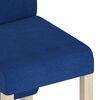 vidaXL Chaises &agrave; manger lot de 2 bleu tissu