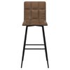 vidaXL Tabouret de bar Marron fonc&eacute; Similicuir