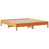 vidaXL Cadre de lit sans matelas cire marron 180x200cm bois pin massif
