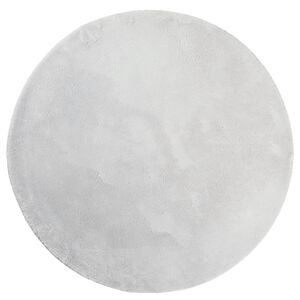 vidaXL Tapis HUARTE &agrave; poils courts doux et lavable gris &Oslash; 100 cm