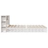 vidaXL Lit biblioth&egrave;que sans matelas blanc 140x200 cm bois massif