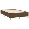vidaXL Sommier &agrave; lattes de lit et matelas marron fonc&eacute; 120x190cm tissu
