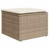vidaXL Salon de jardin avec coussins 2 pcs beige r&eacute;sine tress&eacute;e acacia
