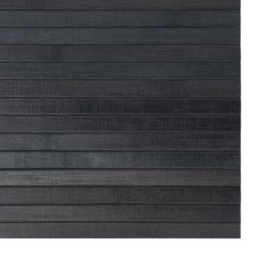 vidaXL Tapis rectangulaire gris 70x200 cm bambou