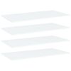 vidaXL Panneaux de biblioth&egrave;que 4 pcs blanc bois d&rsquo;ing&eacute;nierie