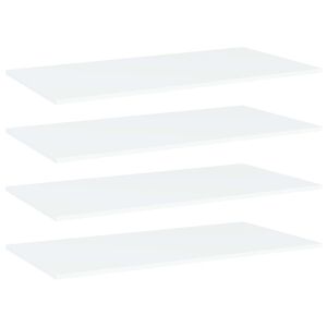 vidaXL Panneaux de biblioth&egrave;que 4 pcs blanc bois d&rsquo;ing&eacute;nierie