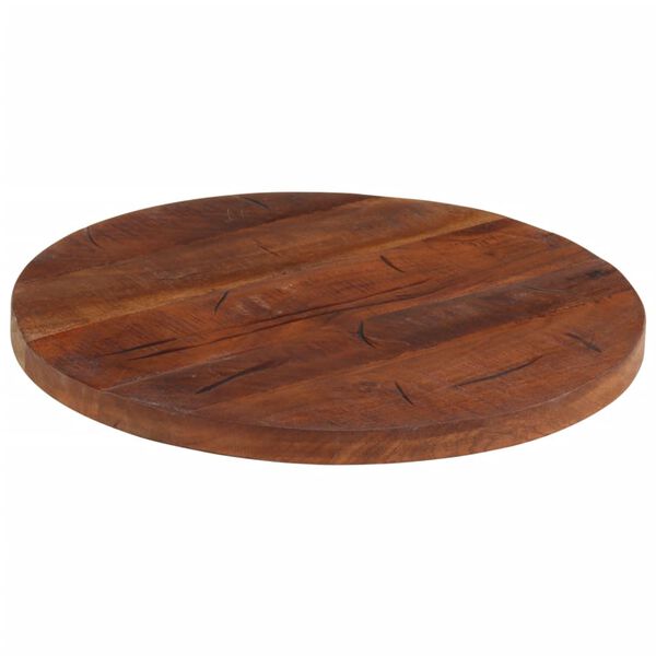 vidaXL Dessus de table Ø 50x2,5 cm rond bois massif de récupération