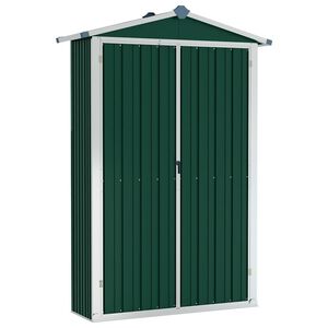 vidaXL Abri de jardin Vert 116x45x175 cm Acier galvanis&eacute;