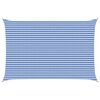 vidaXL Voile d'ombre Bleu et Blanc 4 x 6 m HDPE