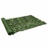 vidaXL Brise-vue de balcon avec feuilles vert fonc&eacute; 300x150 cm
