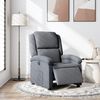 vidaXL Fauteuil inclinable électrique Gris foncé Velours