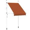 vidaXL Auvent manuel r&eacute;tractable 150 cm Orange et marron