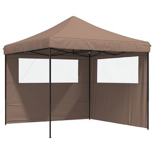 vidaXL Tente de r&eacute;ception pliable escamotable avec 2 parois lat&eacute;rales