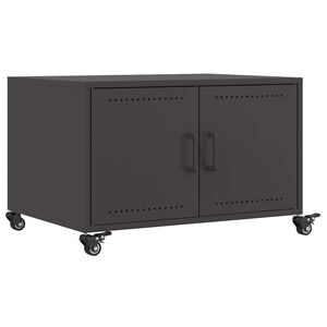 vidaXL Table basse noir 68x50x43,5 cm acier