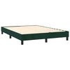 vidaXL Sommier &agrave; lattes de lit et matelas Vert fonc&eacute; 140x190cm Velours