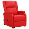 vidaXL Fauteuil Rouge Similicuir