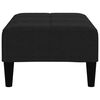 vidaXL Canap&eacute;-lit &agrave; 2 places avec tabouret Noir Tissu microfibre