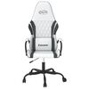 vidaXL Chaise de jeu de massage Blanc et noir Similicuir