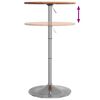 vidaXL Table de bar &Oslash;50x89,5 cm bois massif de h&ecirc;tre