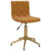 vidaXL Chaises pivotantes &agrave; manger lot de 2 marron velours