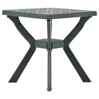 vidaXL Table de bistro Vert 70x70x72 cm Plastique