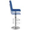vidaXL Tabouret de bar Bleu Tissu