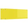 vidaXL Protection de cuisine 2 pcs Jaune 110 x 40 cm verre trempé