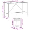 vidaXL Ensemble de bar de jardin 9 pcs avec coussins noir poly rotin