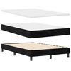 vidaXL Lit &agrave; ressorts avec matelas Noir 120 x 190 cm Velours