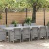 vidaXL Ensemble de salle à manger pour jardin 13 pcs Gris clair