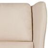 vidaXL Fauteuil inclinable Blanc cr&egrave;me Similicuir